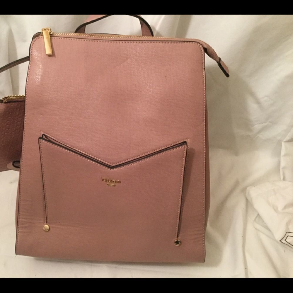 New DUNE London Flap Light pink Backpack Leather